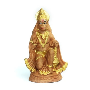 Ashirwadam Hanuman (S1) Terracotta Idol
