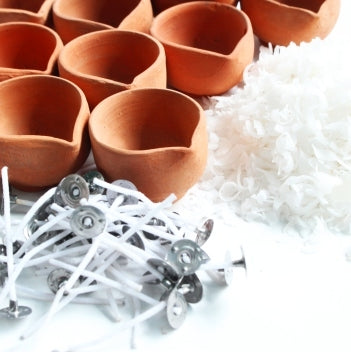 Traditional Little Diya Candle Making Kit (Set of 25)