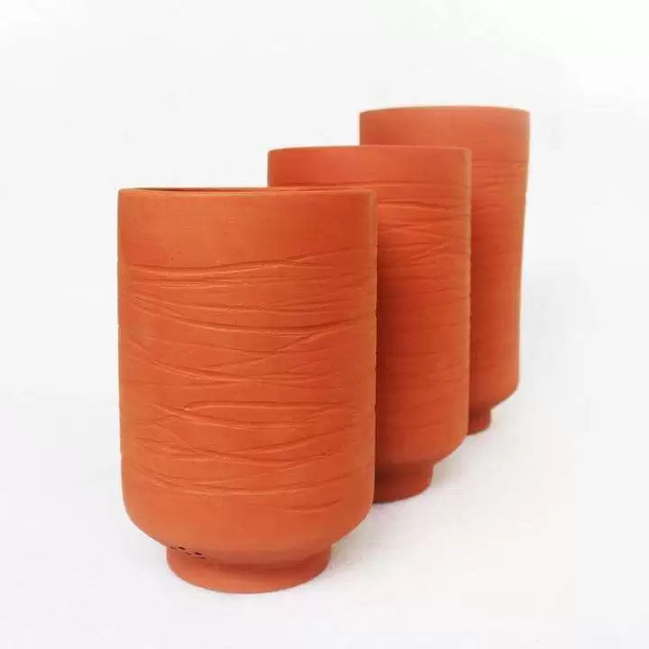 Barrel (L) Terracotta Planters Set Of 3