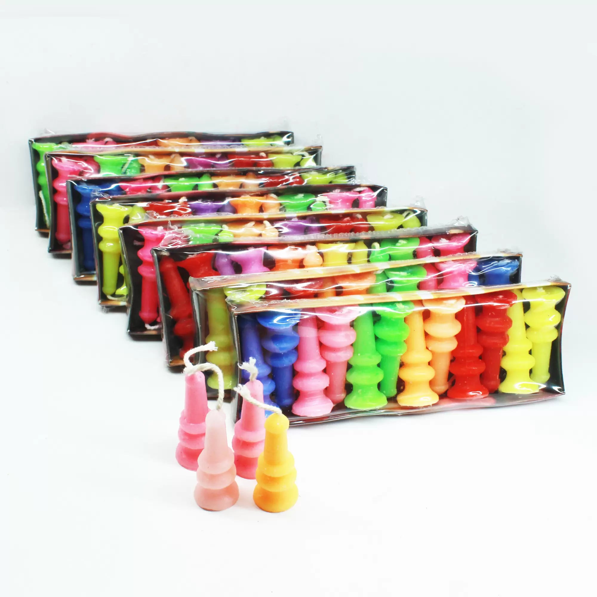100pcs Colorful Decorative Perfumed Candles (Small)