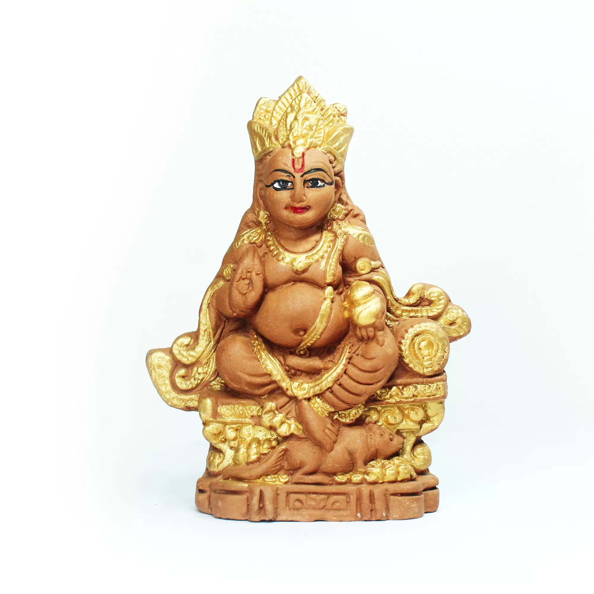Kuber Idol – Handcrafted Terracotta Idol for Wealth & Prosperity