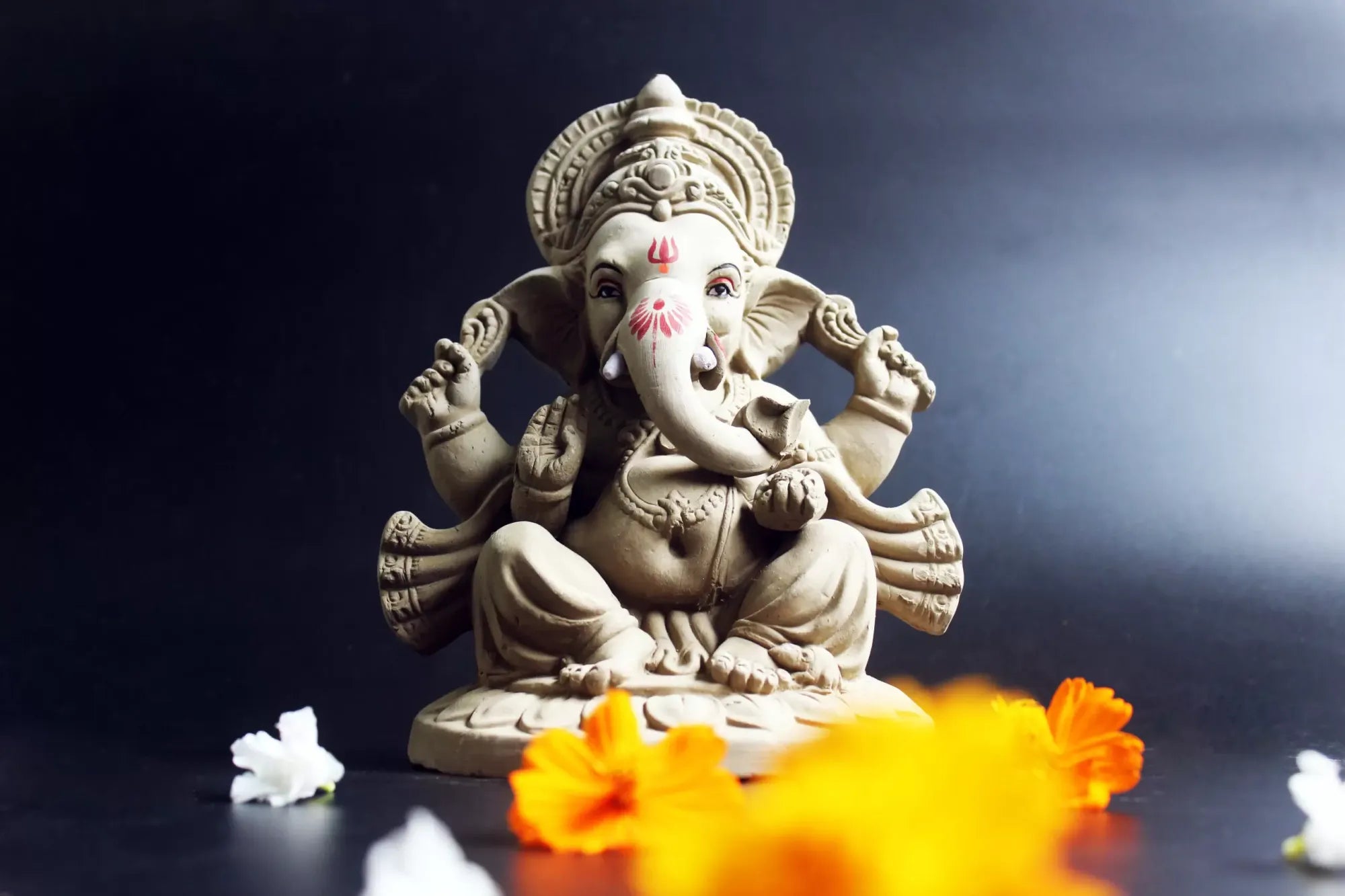 Lord Ganesh Idol – Eco-friendly Handcrafted Clay Idol
