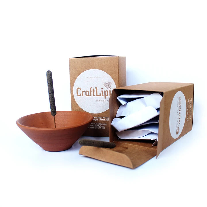 Plato Incense Stick Stand + Pure Dhuna Sticks