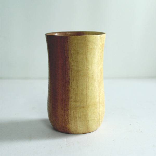 Wooden Bowl & Glass Set