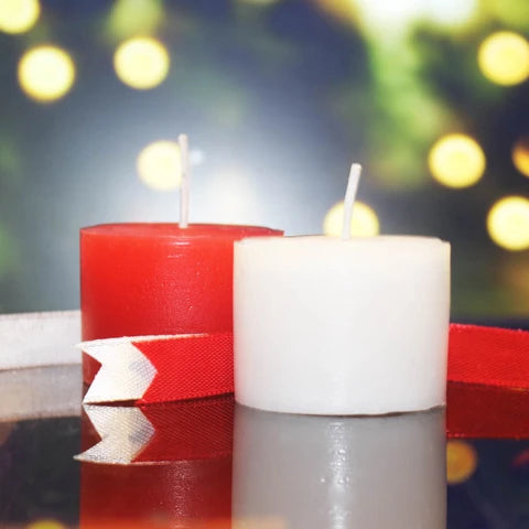 Christmas Special PILLAR Candles 12 Pcs