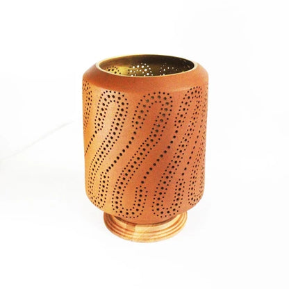 Barrel (XL) Wooden Base Table Light