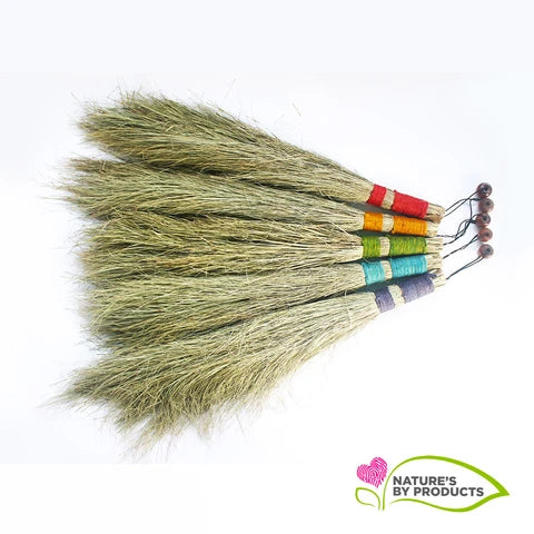 SET OF 5 : Natural Date-Palm Brooms (Khajur Jhadu) : Eco-friendly / Biodegradable