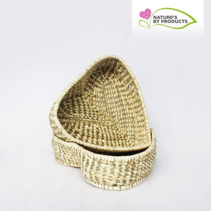 Sabai Grass Heart Shaped Multi Utility Basket