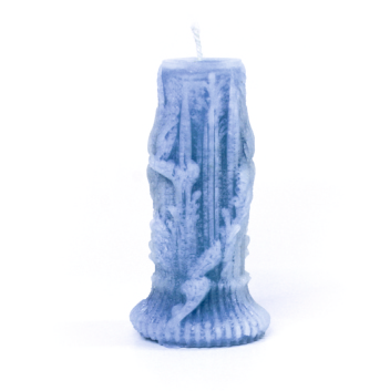 DECO COLUMN (M) Mix Coloured Candle Set of 12 with 2 Burning Plates