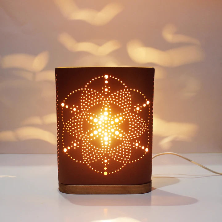 Buuk Wooden Base Table light