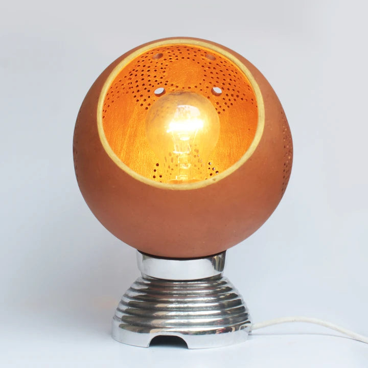 Glo Pivot Table Lamp Chrome Base