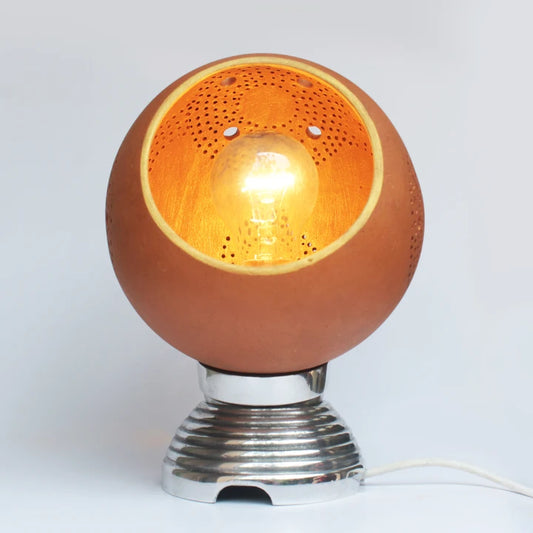 Glo Pivot Table Lamp Chrome Base