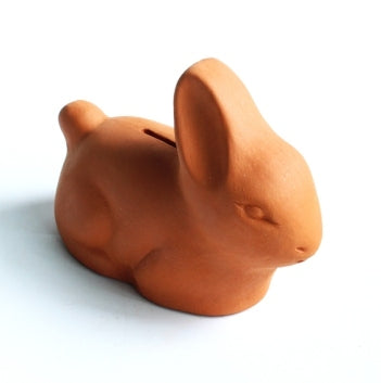 RABBIT MONEY BANK Terracotta Coin Bank (Set of 2)