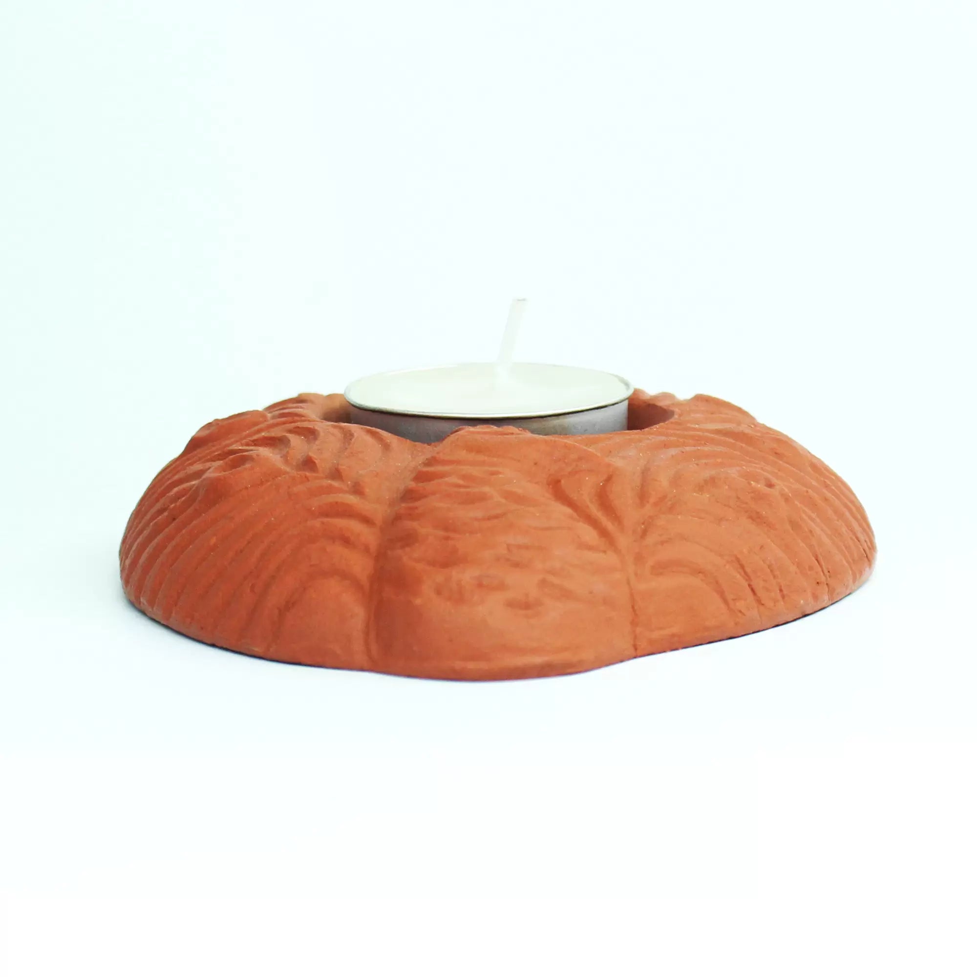 Peacock Terracotta Tea Light Holder Set of 6