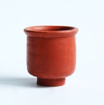Red Coloured Pillar Terracotta Kullad Party Pack | 50ml, Set of 24