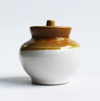 Porcelain POT (L) Handi Design Ceramic Storage Jar with Lid (600ml)
