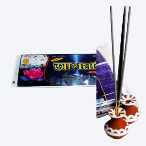 12 Pouches + 2 Handi Stands - AGAMANI COMBO Everyday (Regular) Puja Agarbatti