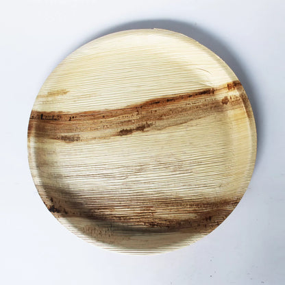 Areca Leaf Round / Circular Clean Design Plates – Set of 100