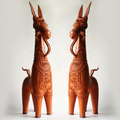 Bankura Terracotta Horse Pair