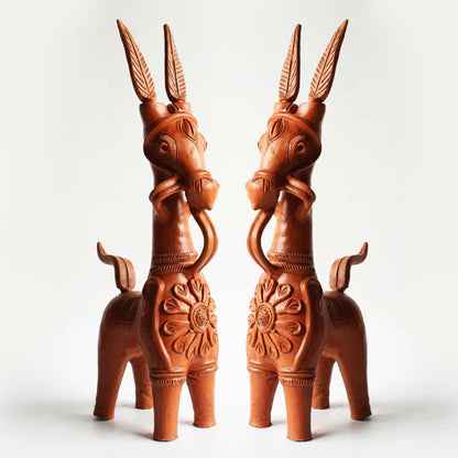 Bankura Terracotta Horse Pair