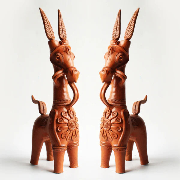 Bankura Terracotta Horse Pair
