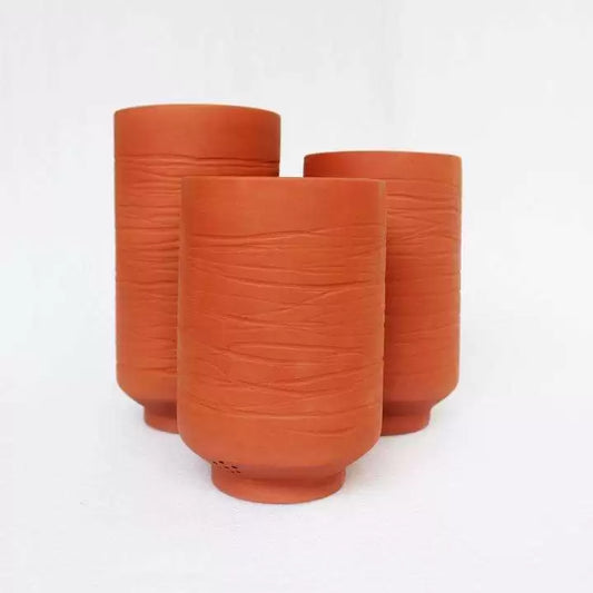 Barrel (L) Terracotta Planters Set Of 3