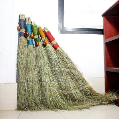 SET OF 5 : Natural Date-Palm Brooms (Khajur Jhadu) : Eco-friendly / Biodegradable
