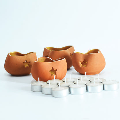 Chirag Candle Holder Set of 4 - Design 3