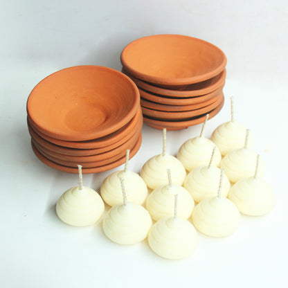Plato Candle Holder Set of 12 + 12 candles