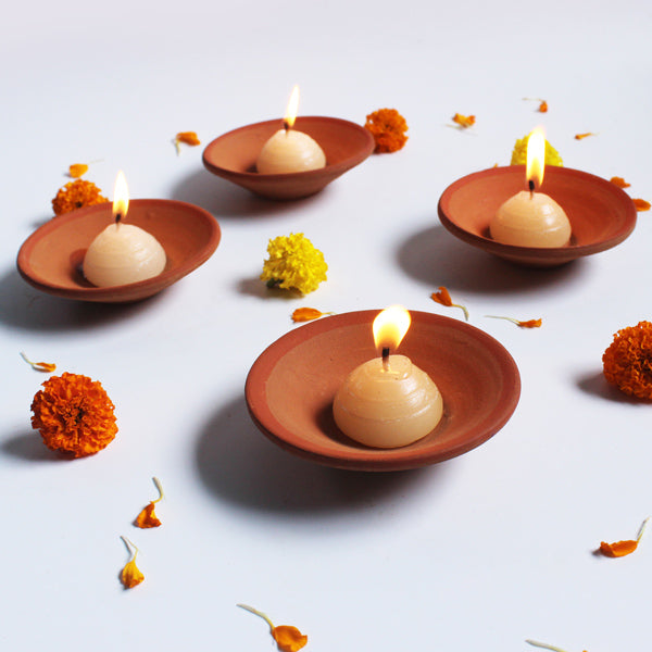 Plato Candle Holder Set of 12 + 12 candles