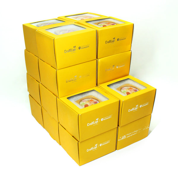 Corporate Gift Pack : 20 Box Packs - Qube Terracotta Candle