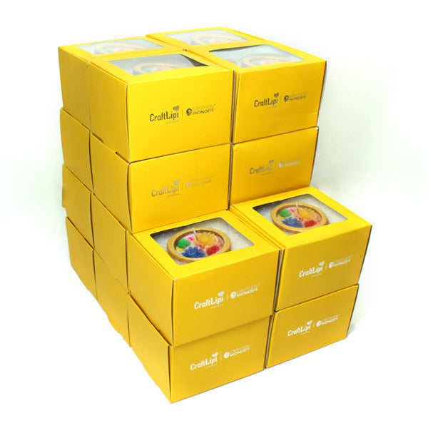 Corporate Gift Pack : 20 Box Packs - Cylinder Terracotta Candle