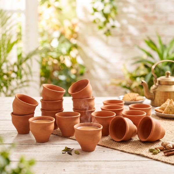 CONE Kullad 2 Natural Terracotta Party Pack | 60ml, Set of 24