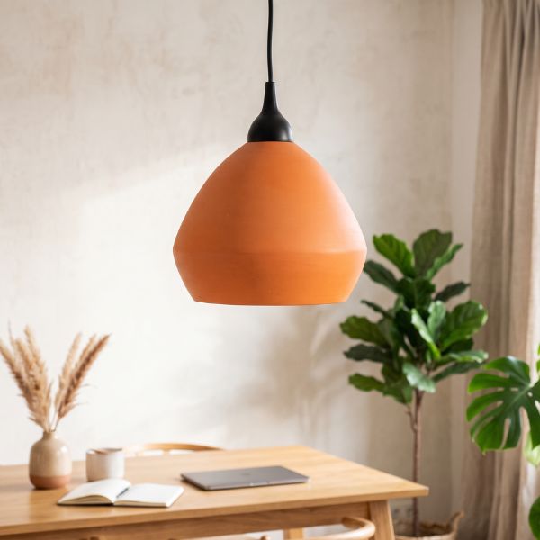DOMATIC L1 Handcrafted Terracotta Dome Pendant Light