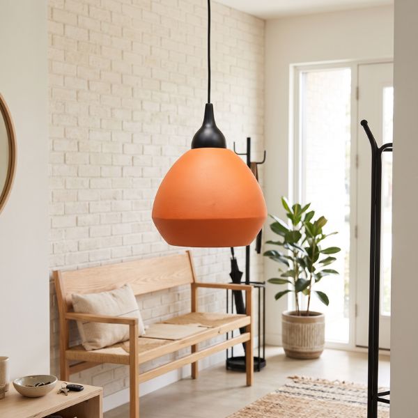 DOMATIC M1 Handcrafted Terracotta Dome Pendant Light