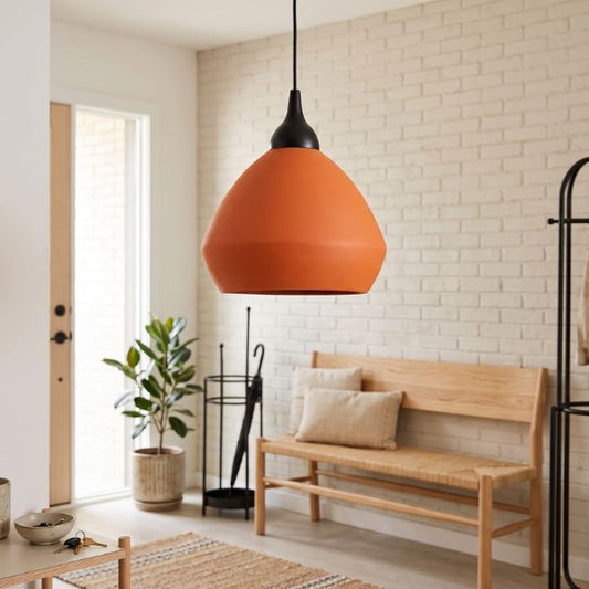 DOMATIC XL1 Handcrafted Terracotta Dome Pendant Light