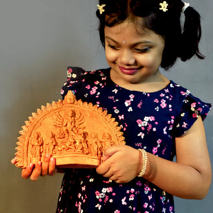 Goddess Durga Family Little Idol – Terracotta Combo Pack Puja Kit