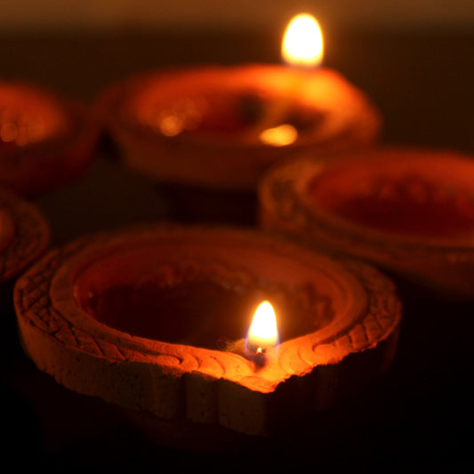 Small Motif Diya (Set of 24)