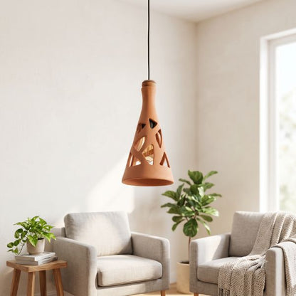 FUN XL3 Handcrafted Terracotta Pendant Light