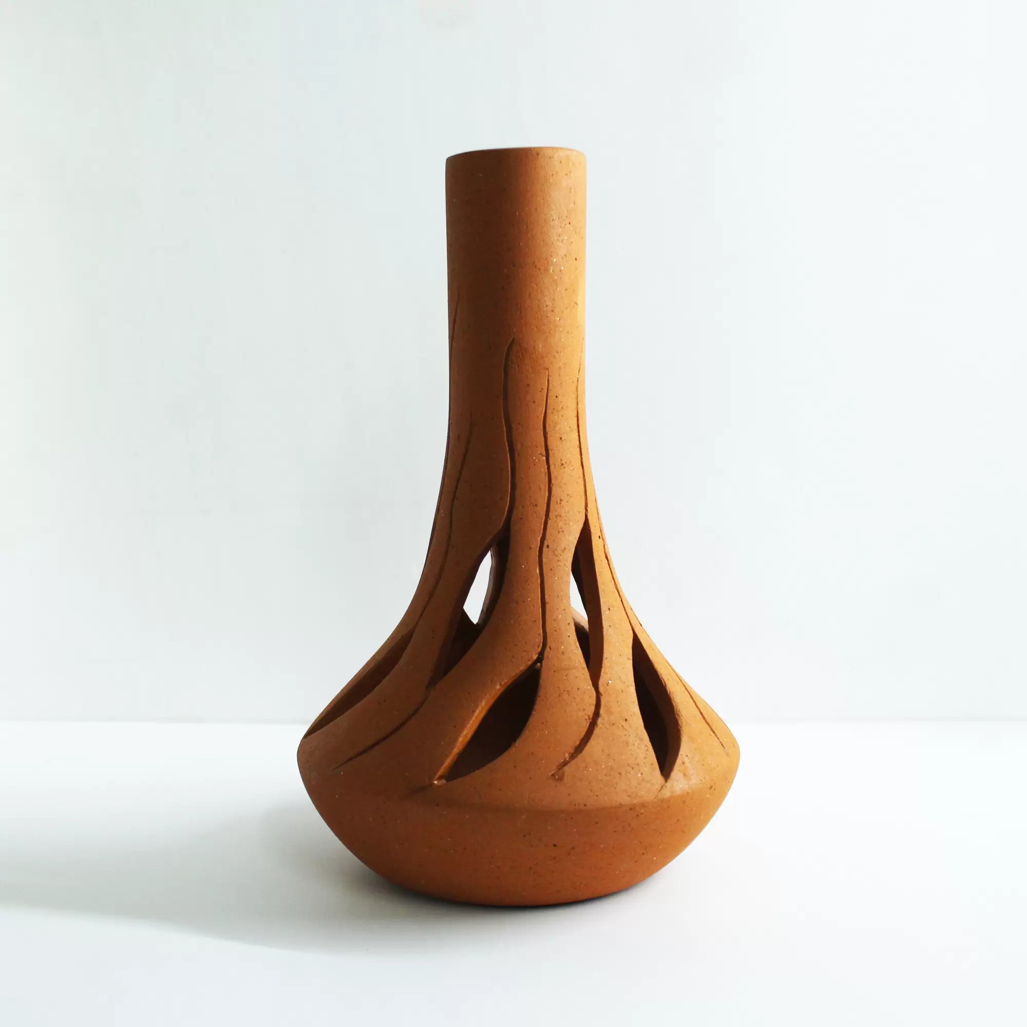 Fountain Cut Profiled Flower Vase