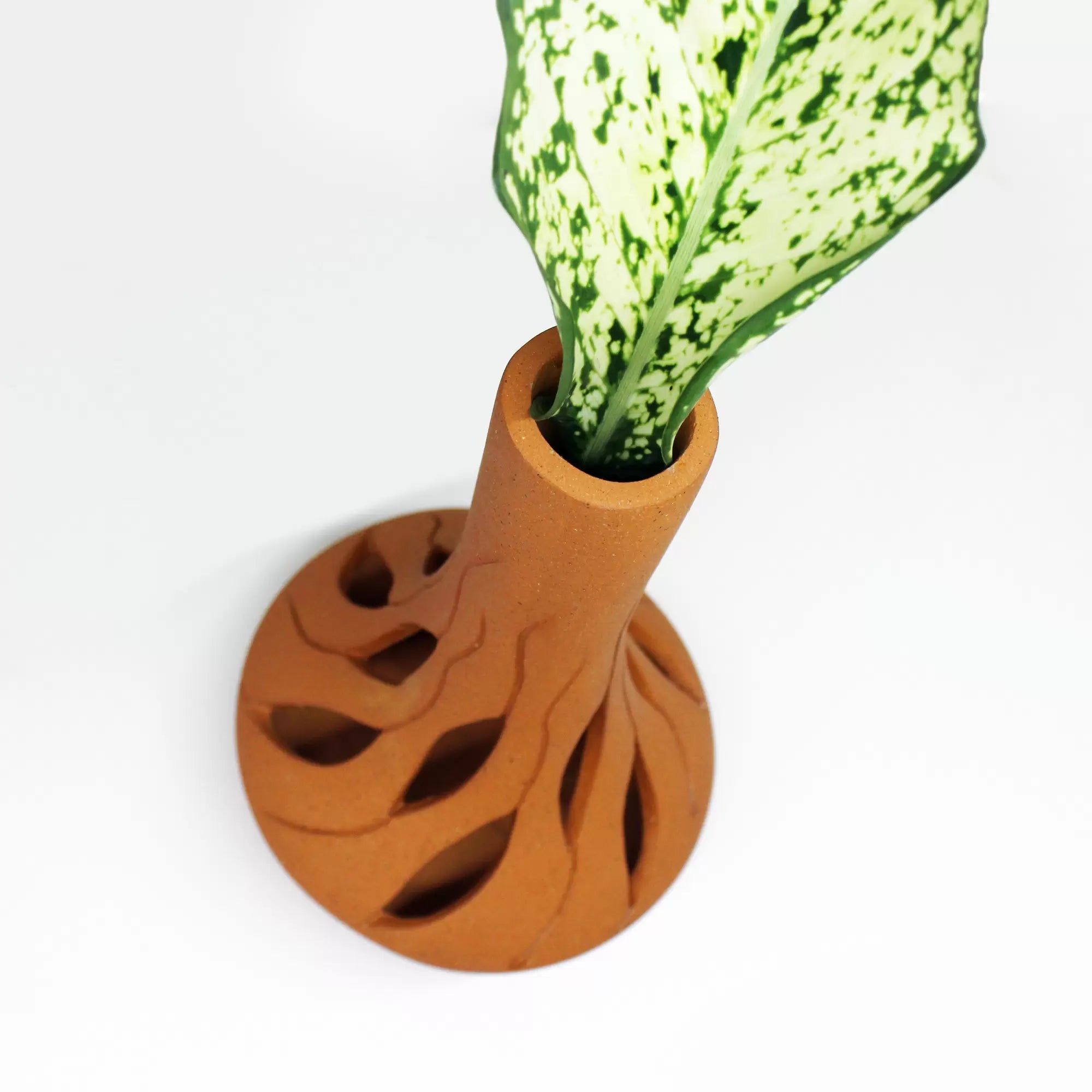 Fountain Cut Profiled Flower Vase