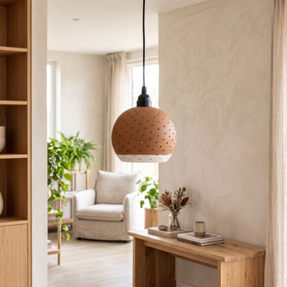 GLO L / Border Handcrafted Terracotta Pendant Light