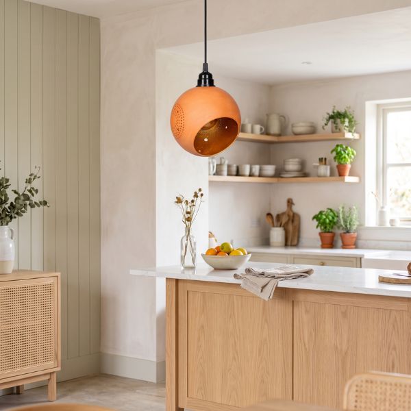 GLO TILT (S1) Handcrafted Terracotta Pendant Light