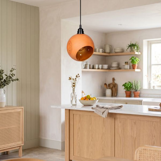 GLO TILT (S1) Handcrafted Terracotta Pendant Light