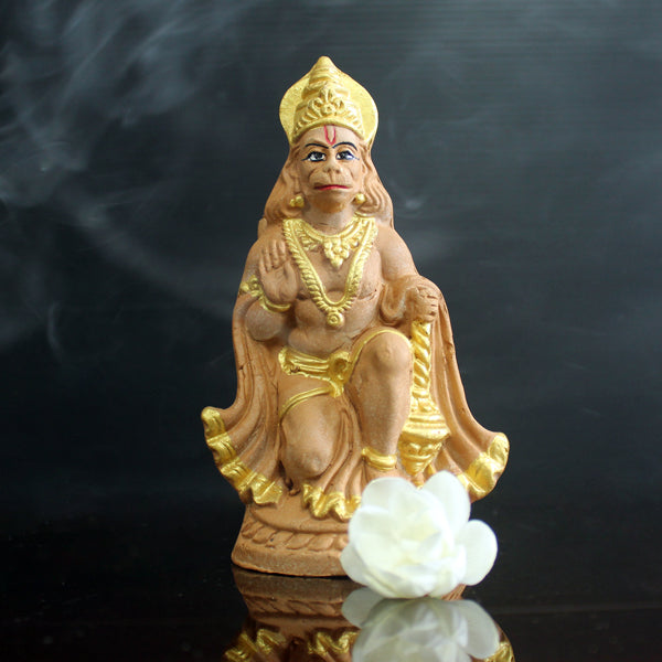 Ashirwadam Hanuman (S1) Terracotta Idol