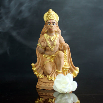 Ashirwadam Hanuman (S1) Terracotta Idol