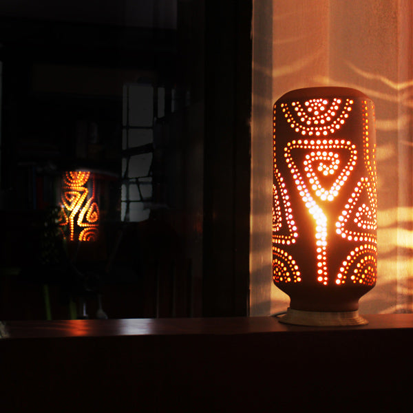 “BARREL” (L) : Decorative TABLE LAMP