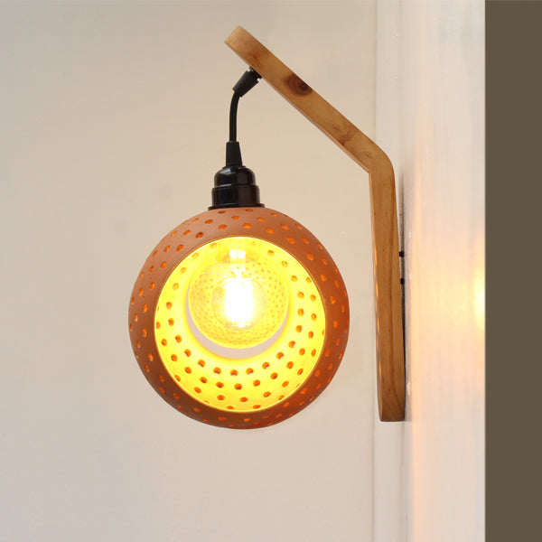 GLO XL1 Handcrafted Terracotta Wall Decor Light