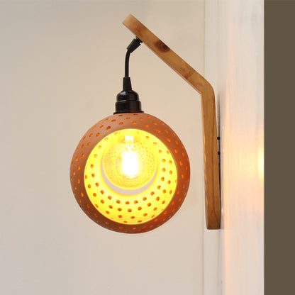 GLO XL1 Handcrafted Terracotta Wall Decor Light