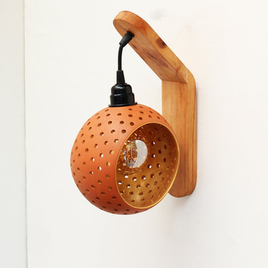 GLO XL1 Handcrafted Terracotta Wall Decor Light